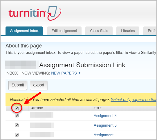 turnitin assignments